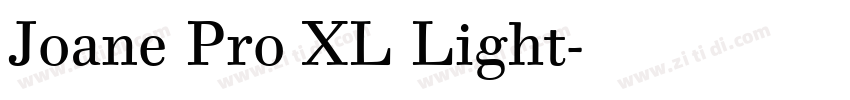 Joane Pro XL Light字体转换